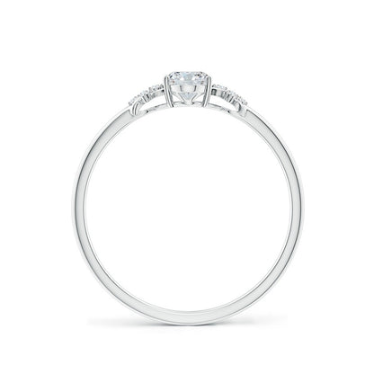 1.70 Ct In Oval Bardot Scallop Engagement Ring