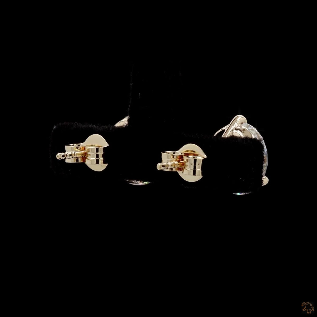 5.08 Ct Classic Round Diamond Solitaire Studs in White Gold