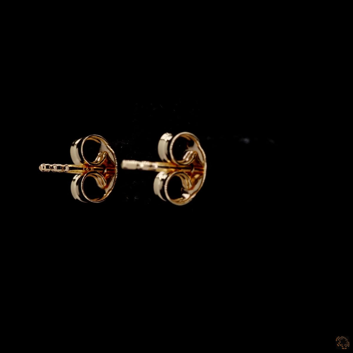 1.01 Ct Four prong round diamond studs, yellow gold round diamond earrings, round solitaire stud earrings