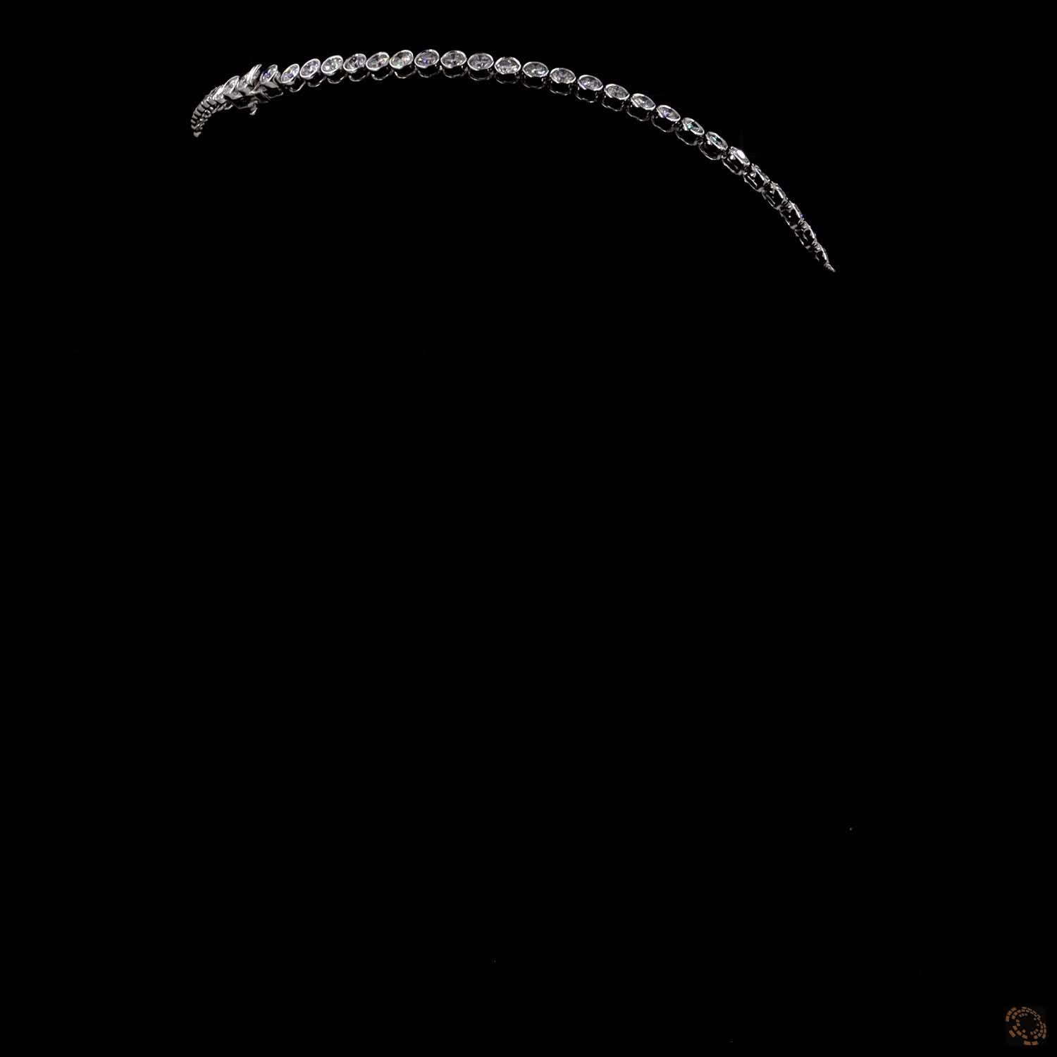 12.73 Ct Full Bezel Round Lab-Grown Diamond Eternity Riviera Necklace (Copy)