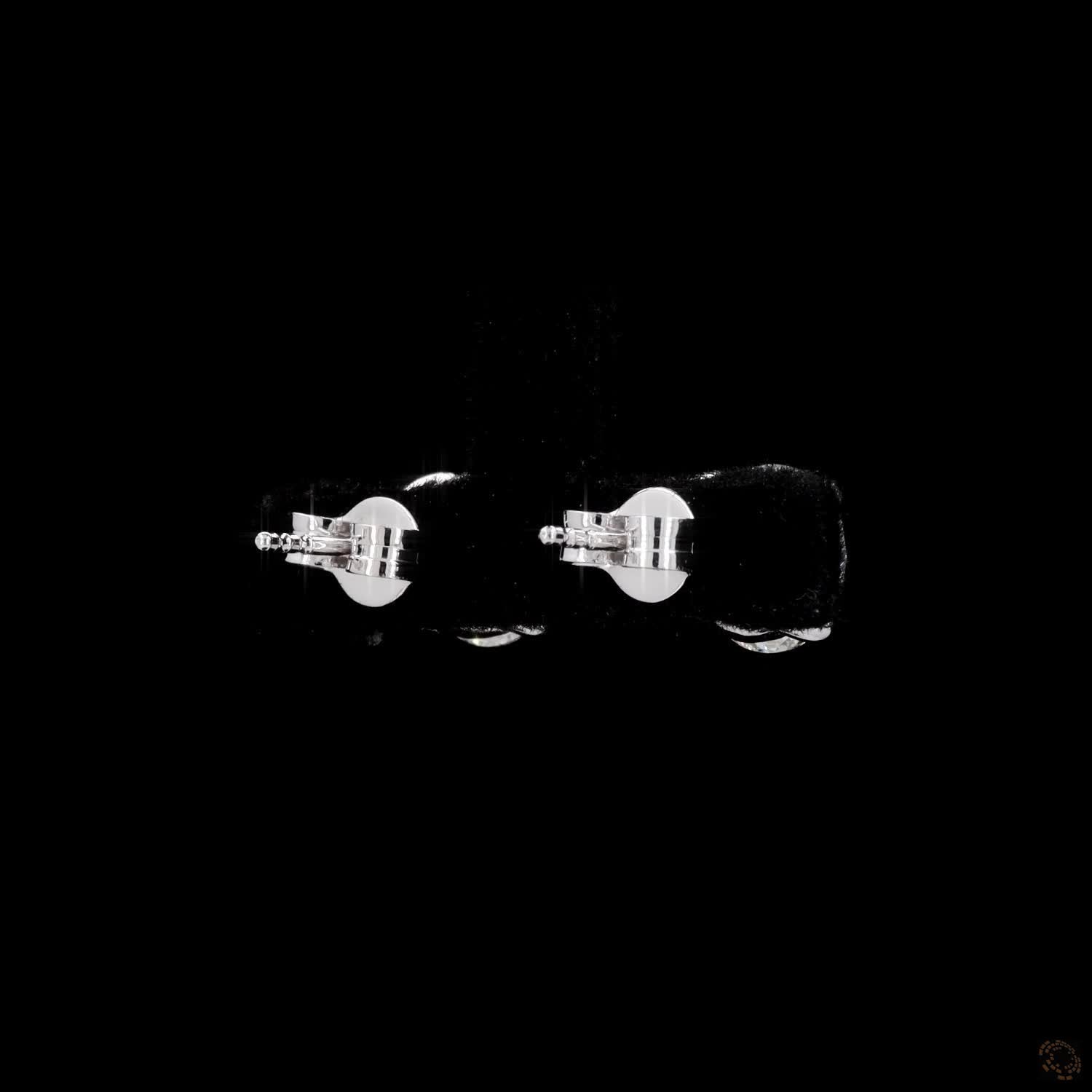 4.10 Ct Classic Round Cut Diamond Solitaire Stud Earrings in 14K White Gold | 4-Prong Basket Setting with Friction Backs