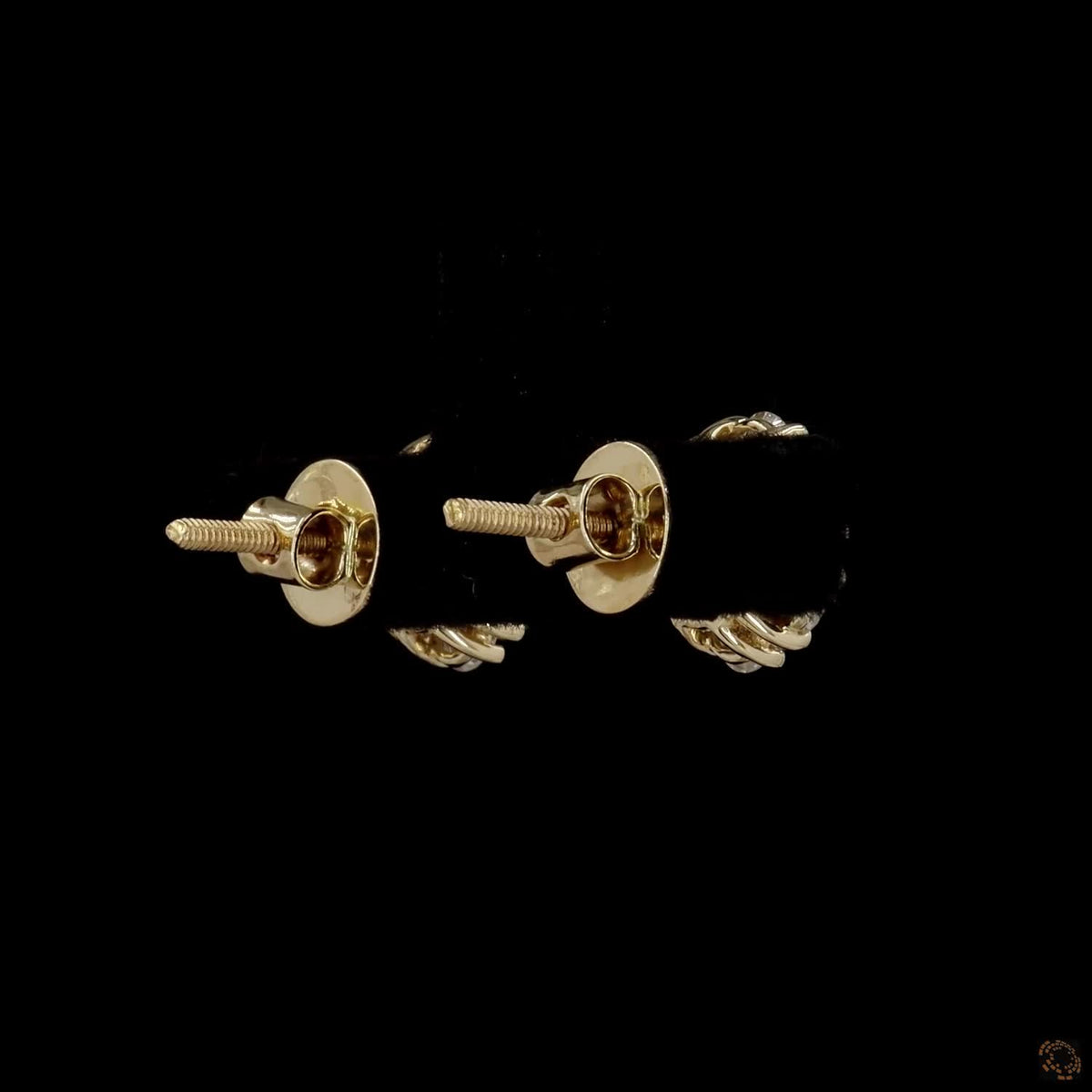 1.39 Ct Round Diamond Cluster Flower Stud Earrings in Yellow Gold