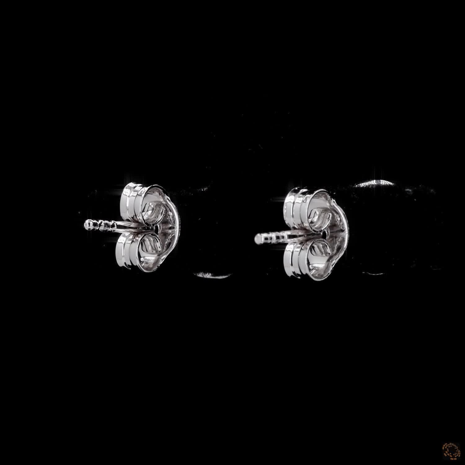 2.13 Ct 14K WHITE GOLD Round Shape Studs Earring