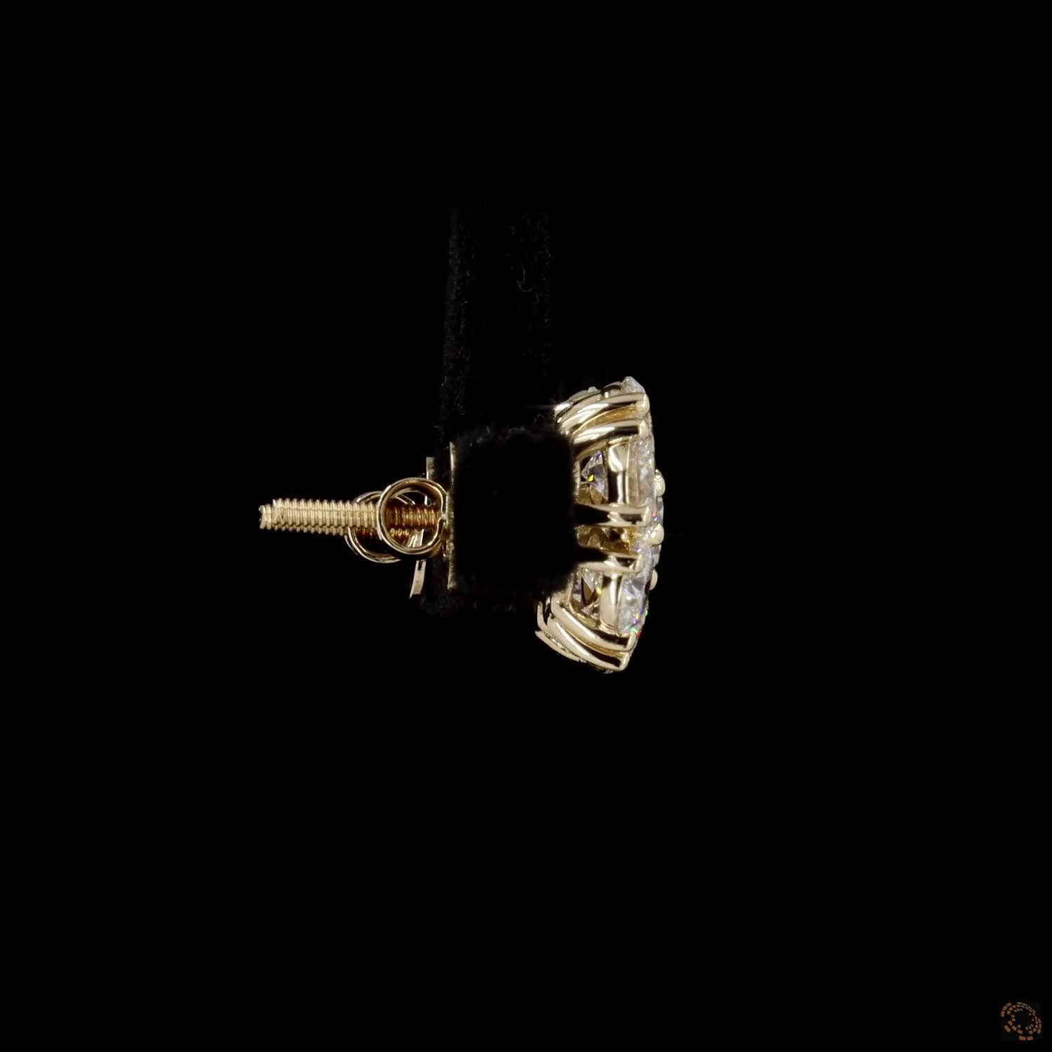 3.08 Ct Floral Modern Elegance, Brilliant Sparkle, Classic Luxury Fine Jewelry