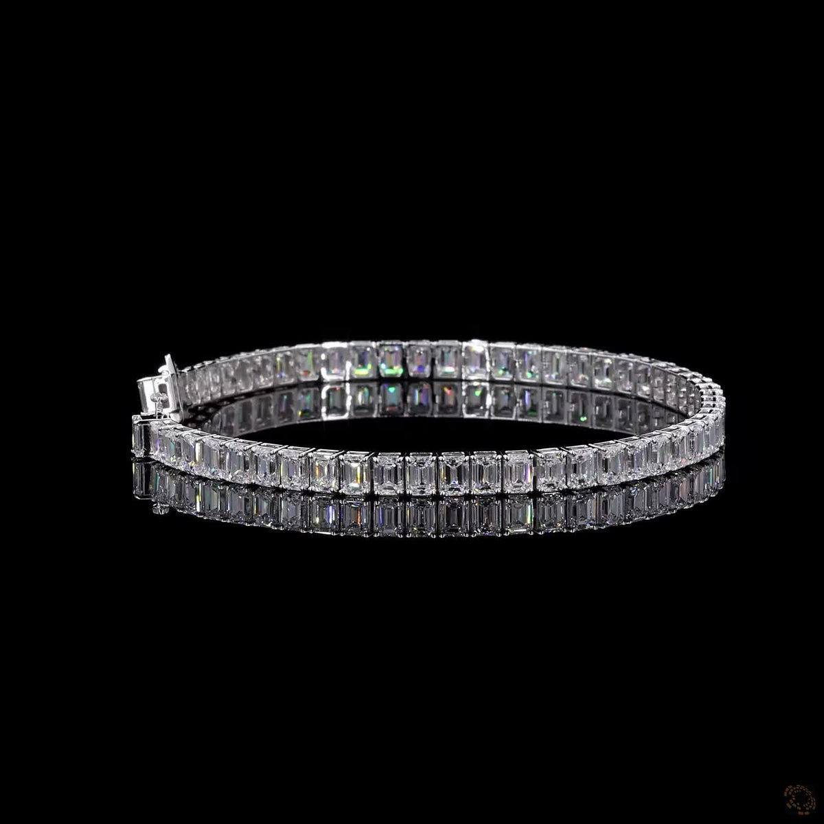 12.18 Ct Emerald Cut Vertical  North-South basket setting orientation