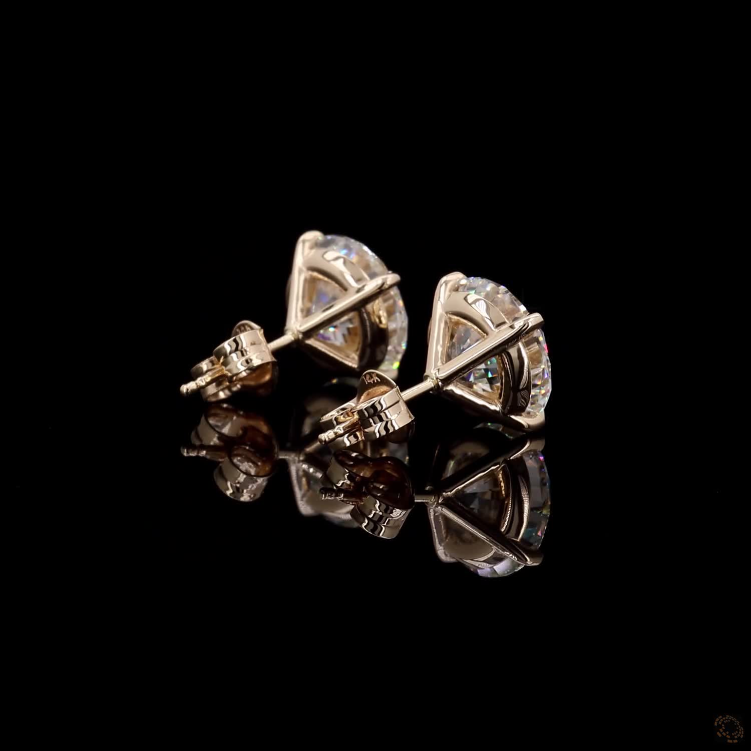 7.12 Ct Timeless, elegant, and versatile offers an elongating silhouette compared to standard round studs