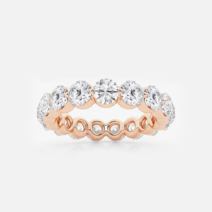 3.00Ct Floating Round Eternity Band Engagement Ring