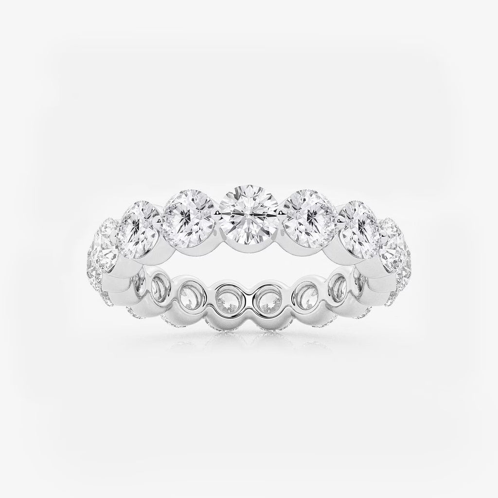 3.00Ct Floating Round Eternity Band Wedding Ring