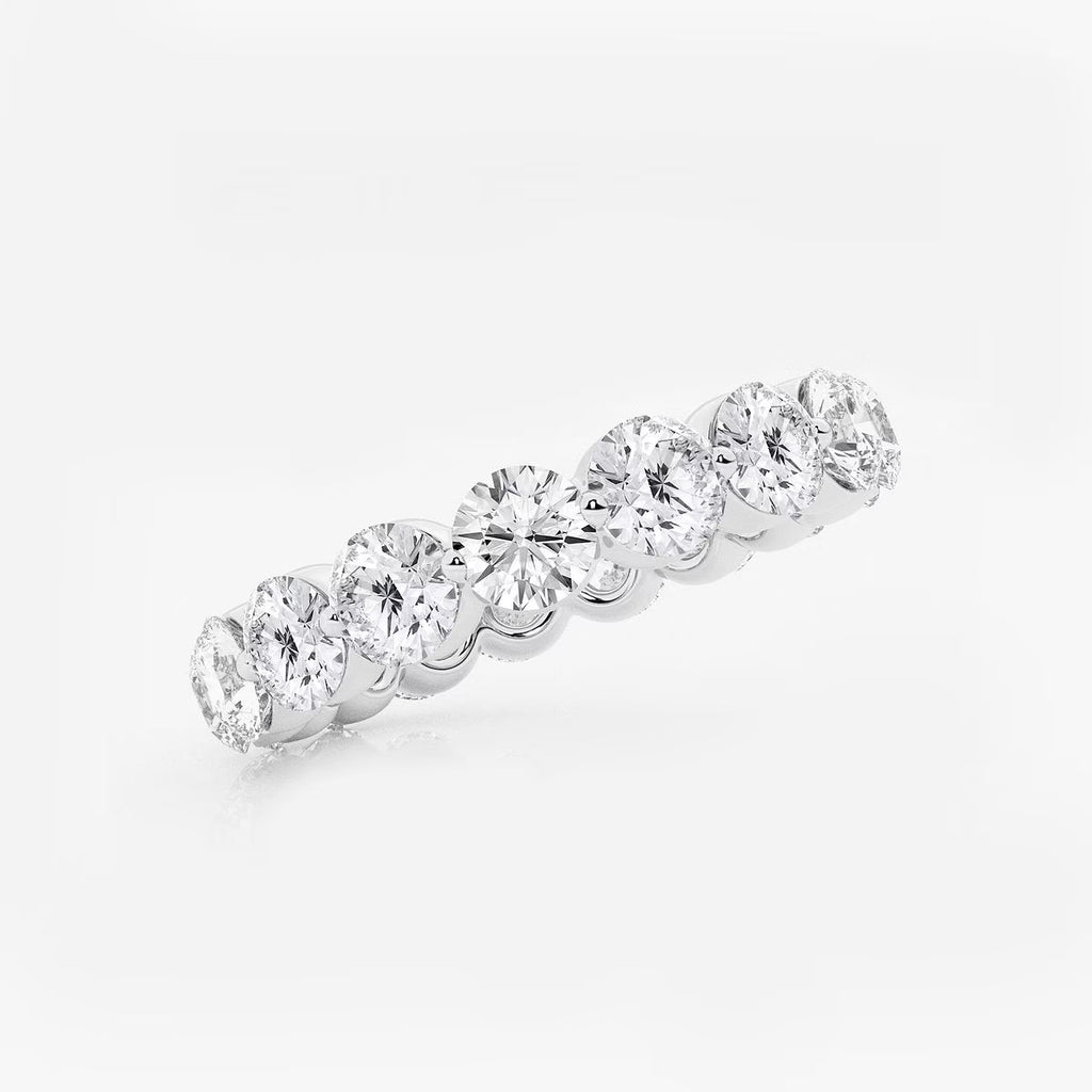 3.00Ct Floating Round Eternity Band Wedding Ring