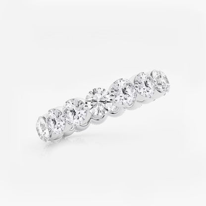 3.00Ct Floating Round Eternity Band Engagement Ring