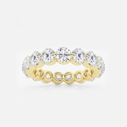 3.00Ct Floating Round Eternity Band Engagement Ring