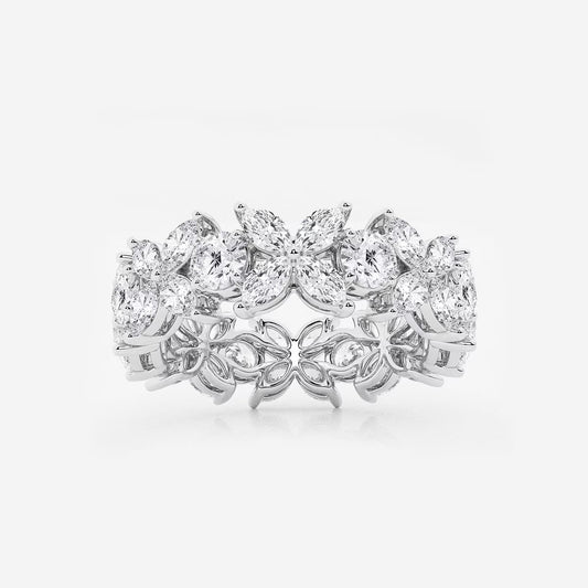 3.00 Ct Flower Bow Eternity Ring Engagement Ring