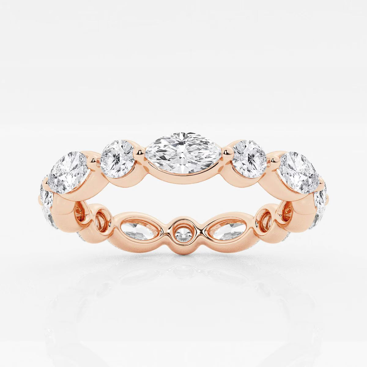 2.00 Ct East/West Eternity Ring Wedding Ring