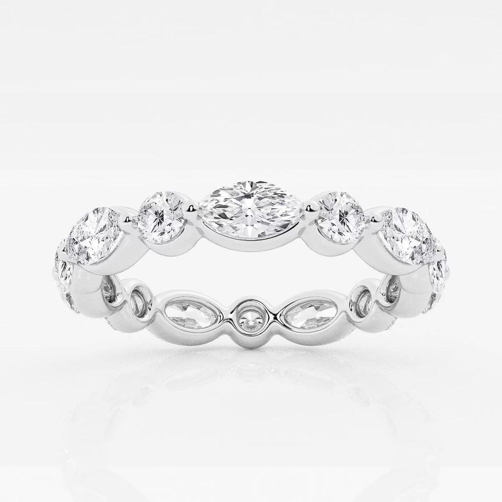 2.00 Ct East/West Eternity Ring Wedding Ring
