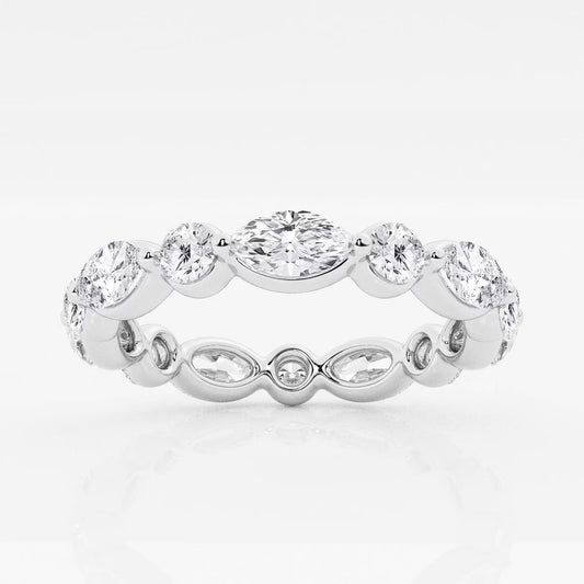 2.00 Ct East/West Eternity Ring Engagement Ring