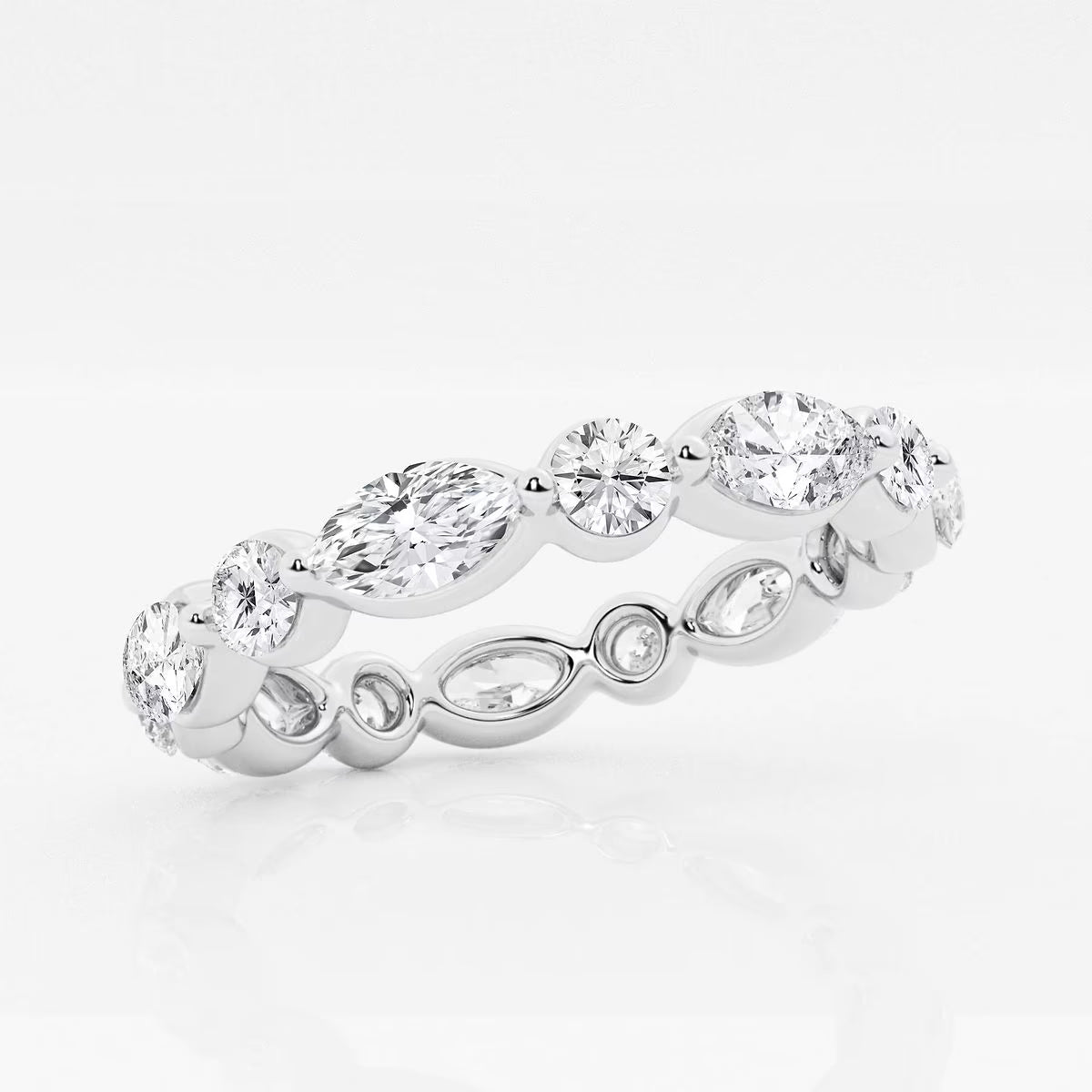 2.00 Ct East/West Eternity Ring Wedding Ring