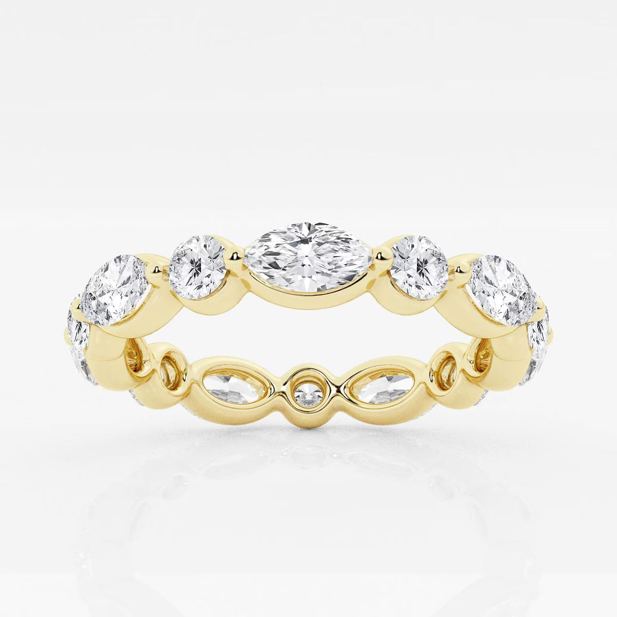 2.00 Ct East/West Eternity Ring Wedding Ring