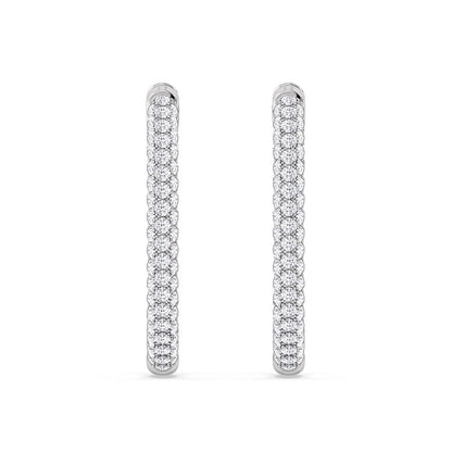 2.00 Ct Elegance Round Dome Hoops
