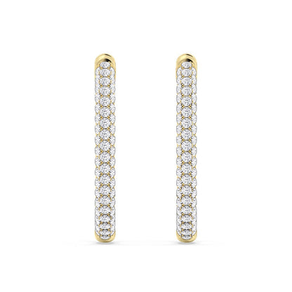 2.00 Ct Elegance Round Dome Hoops