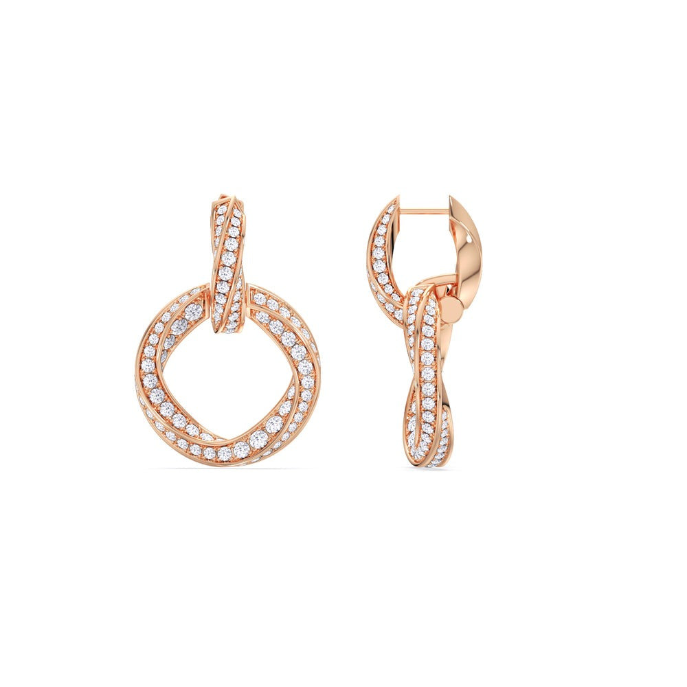3.00 Ct The Bond Double Link Earrings