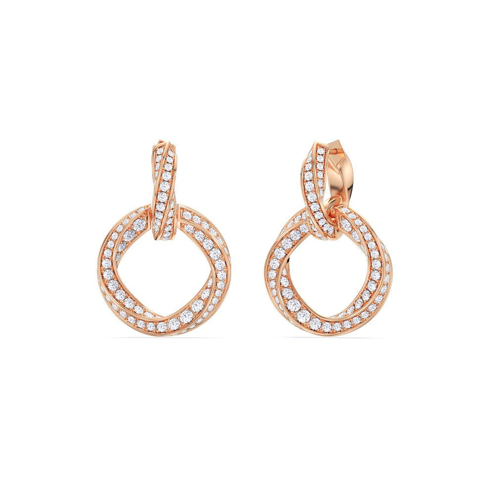 3.00 Ct The Bond Double Link Earrings