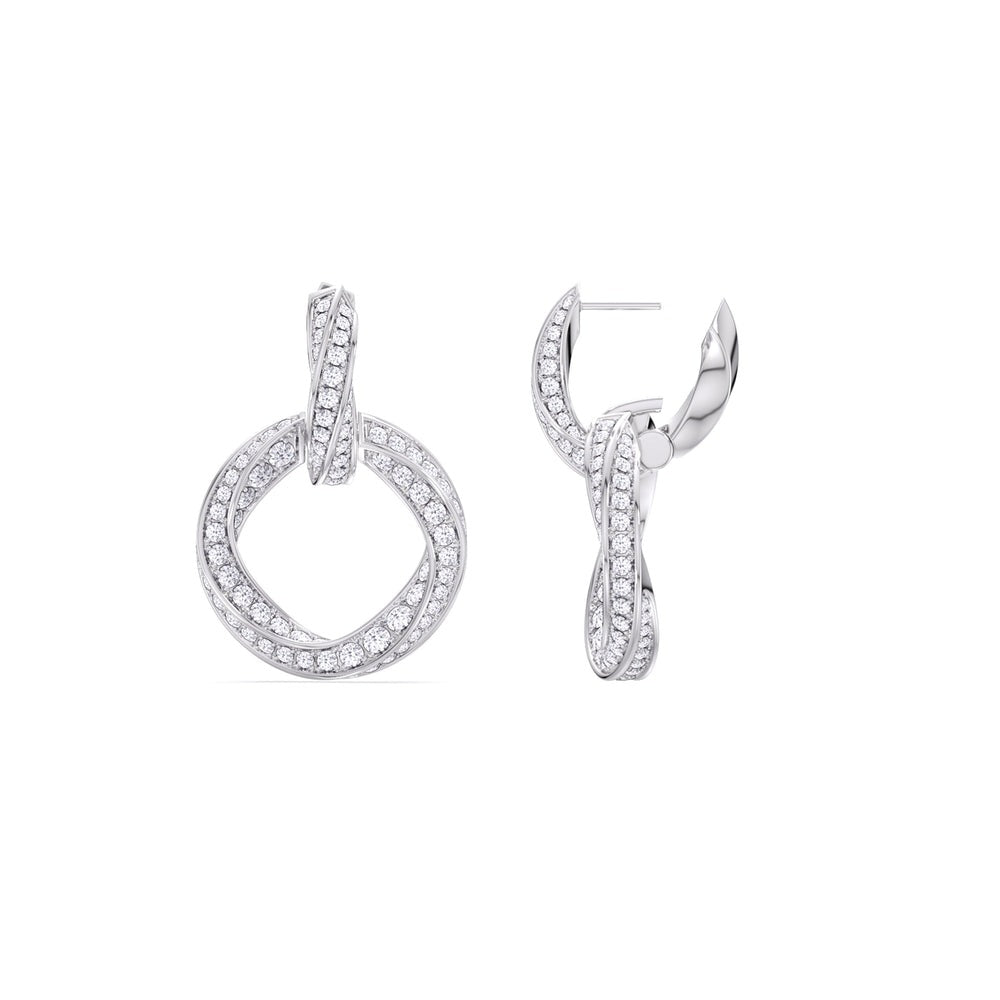 3.00 Ct The Bond Double Link Earrings