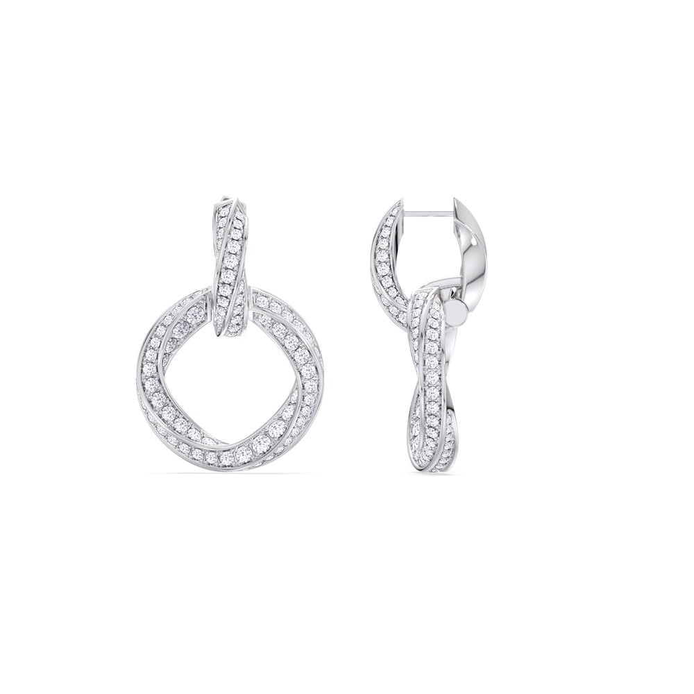 3.00 Ct The Bond Double Link Earrings