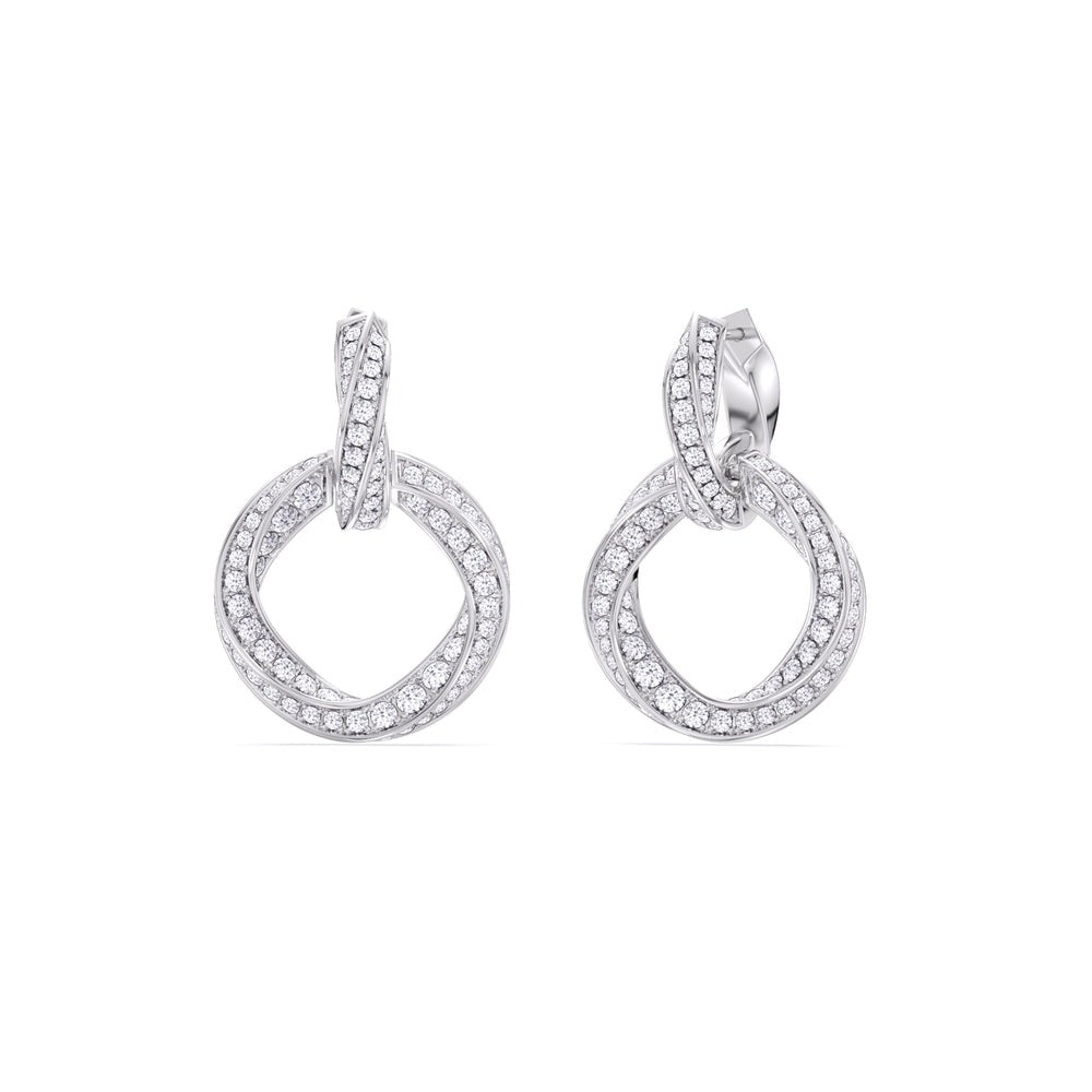 3.00 Ct The Bond Double Link Earrings