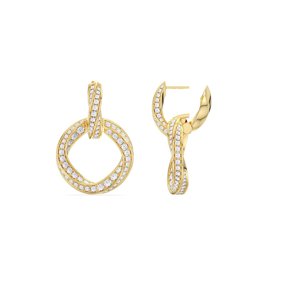 3.00 Ct The Bond Double Link Earrings