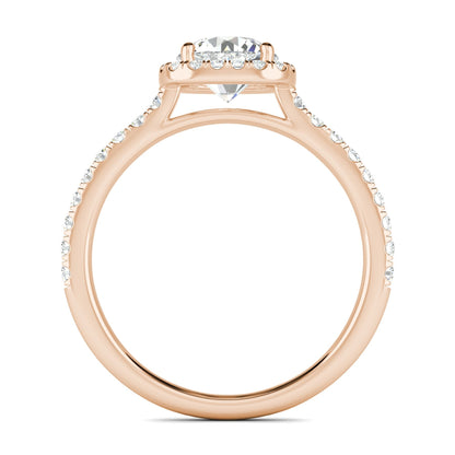 2.50 Ct In Round Bardot Scallop Engagement Ring