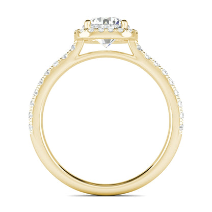 2.50 Ct In Round Bardot Scallop Engagement Ring