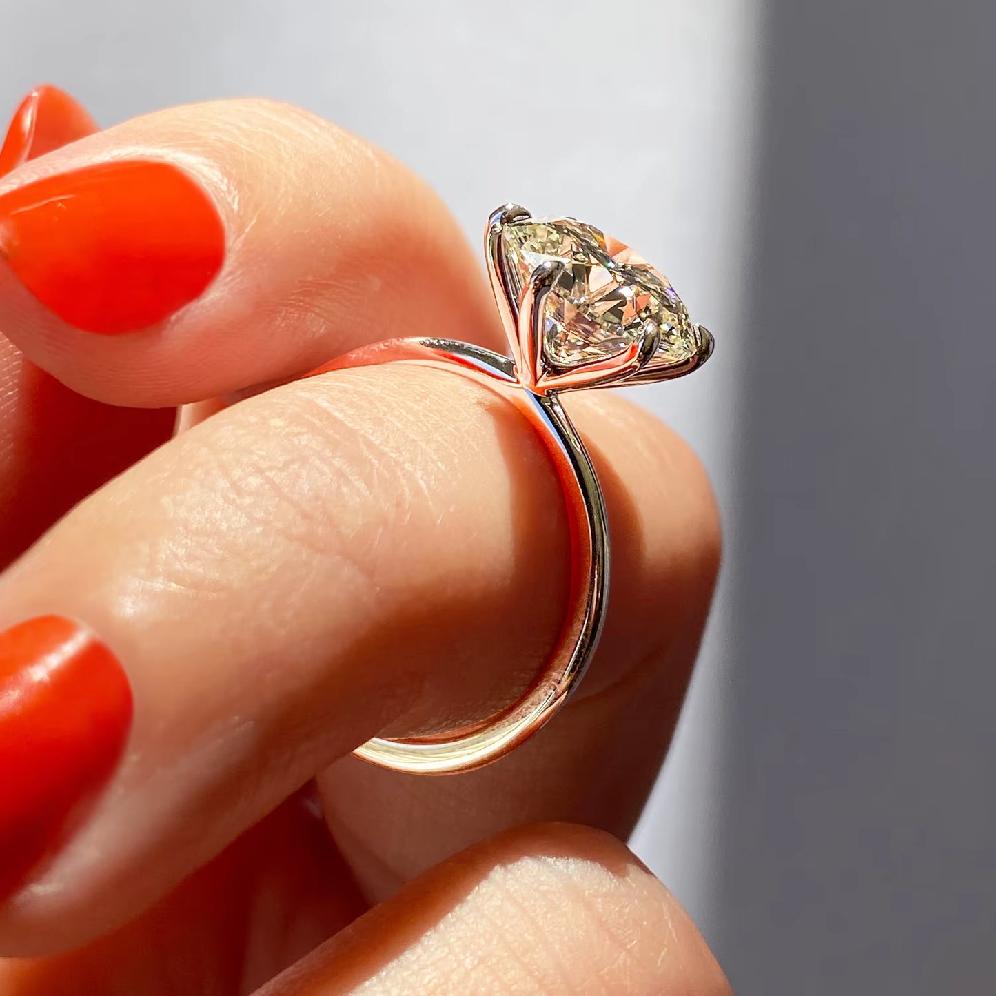 2.00 Ct Round Solitaire Ring, Classic Comfort Fit Engagement Rings