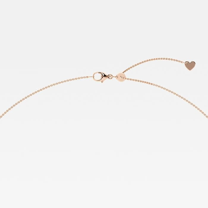 2.00 Ct Round Lab Grown Diamond Curved Center Fashion Necklace