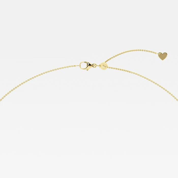 2.00 Ct Round Lab Grown Diamond Curved Center Fashion Necklace