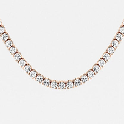 15.00 Ct Round Lab Grown Diamond Adjustable Choker Tennis Necklace