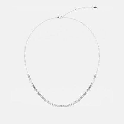 10.00Ct Round Lab Grown Diamond Adjustable Choker Tennis Necklace