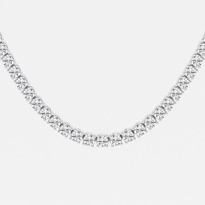 15.00 Ct Round Lab Grown Diamond Adjustable Choker Tennis Necklace