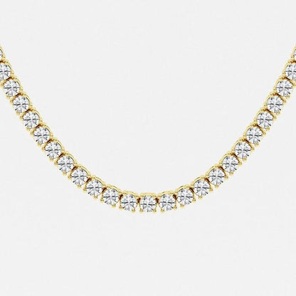 10.00Ct Round Lab Grown Diamond Adjustable Choker Tennis Necklace