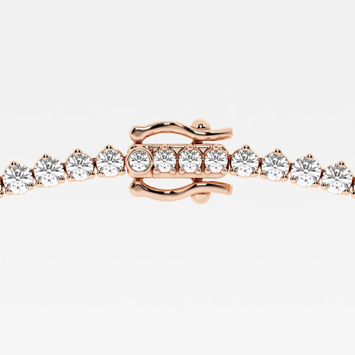17.00 Ct Round Lab Grown Diamond Graduated Riviera Tennis Necklace