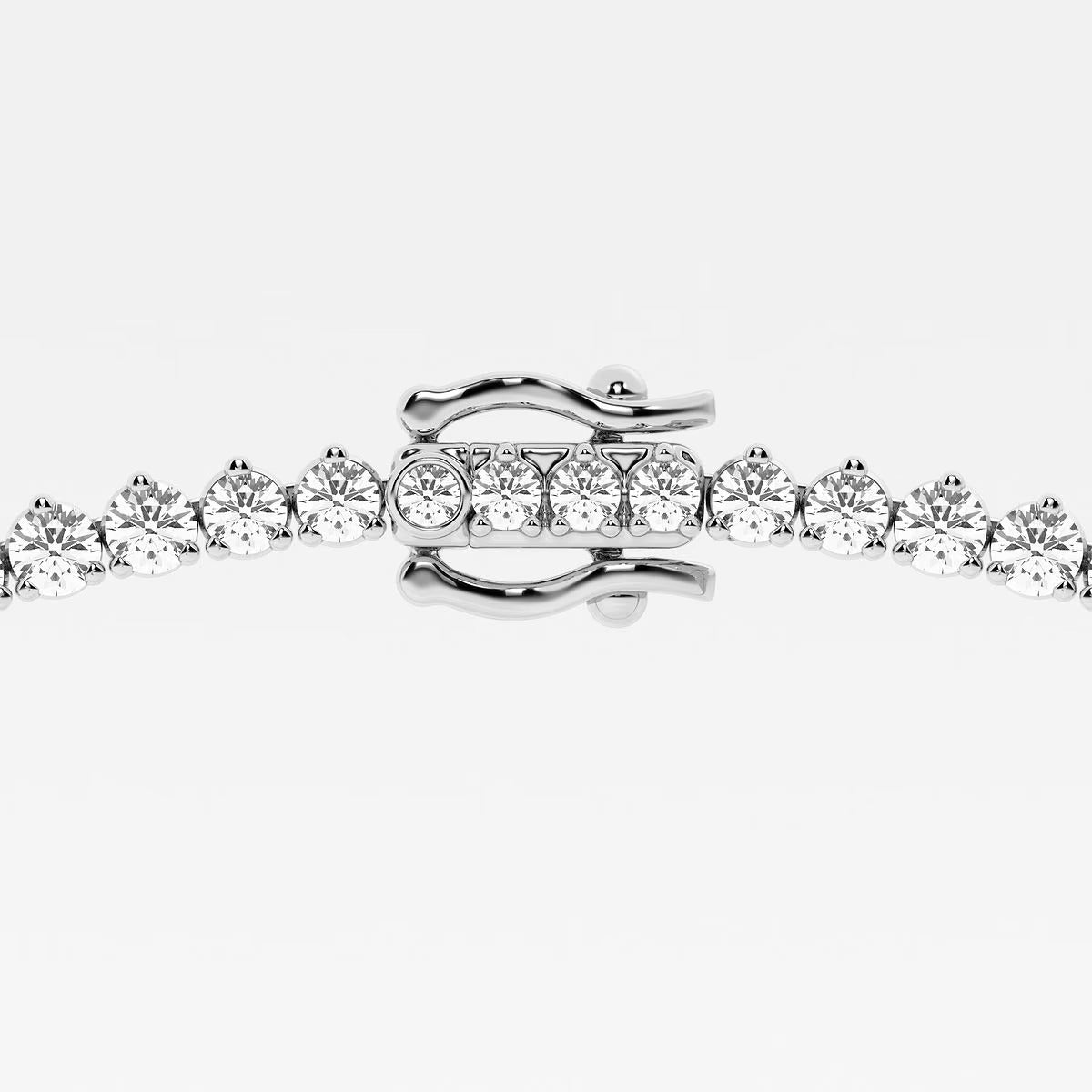 22.00 Ct Round Lab Grown Diamond Graduated Riviera Tennis Necklace