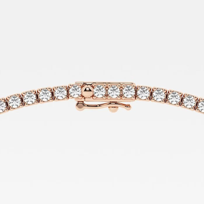 9.50 Ct Radiant & Round Lab Grown Diamond Station Tennis Necklace