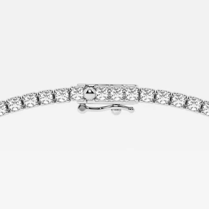 9.50 Ct Radiant & Round Lab Grown Diamond Station Tennis Necklace