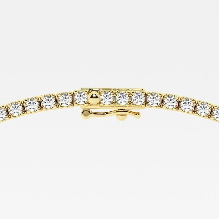 9.50 Ct Radiant & Round Lab Grown Diamond Station Tennis Necklace