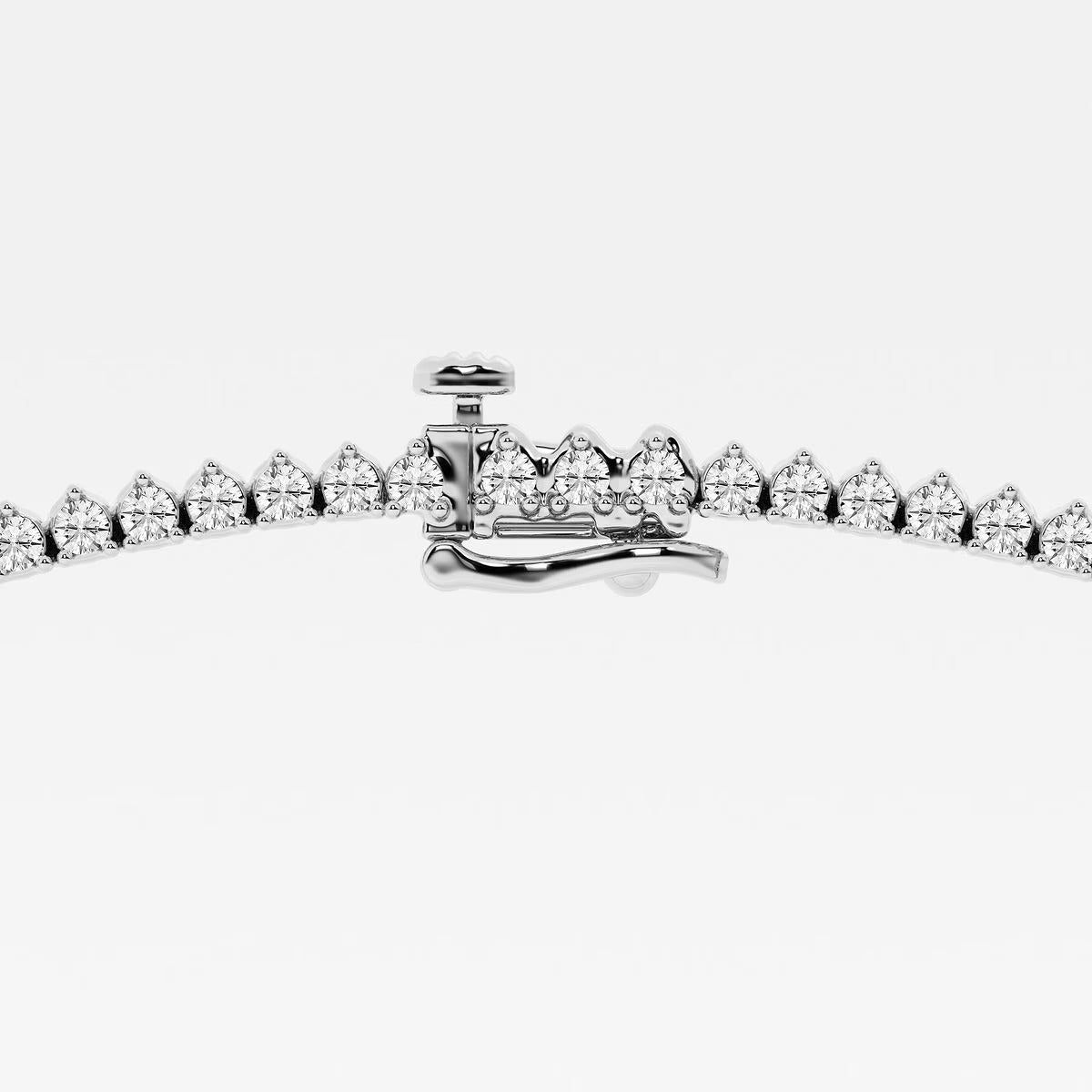 12.00 Ct Round Lab Grown Diamond Graduated Riviera Tennis Necklace