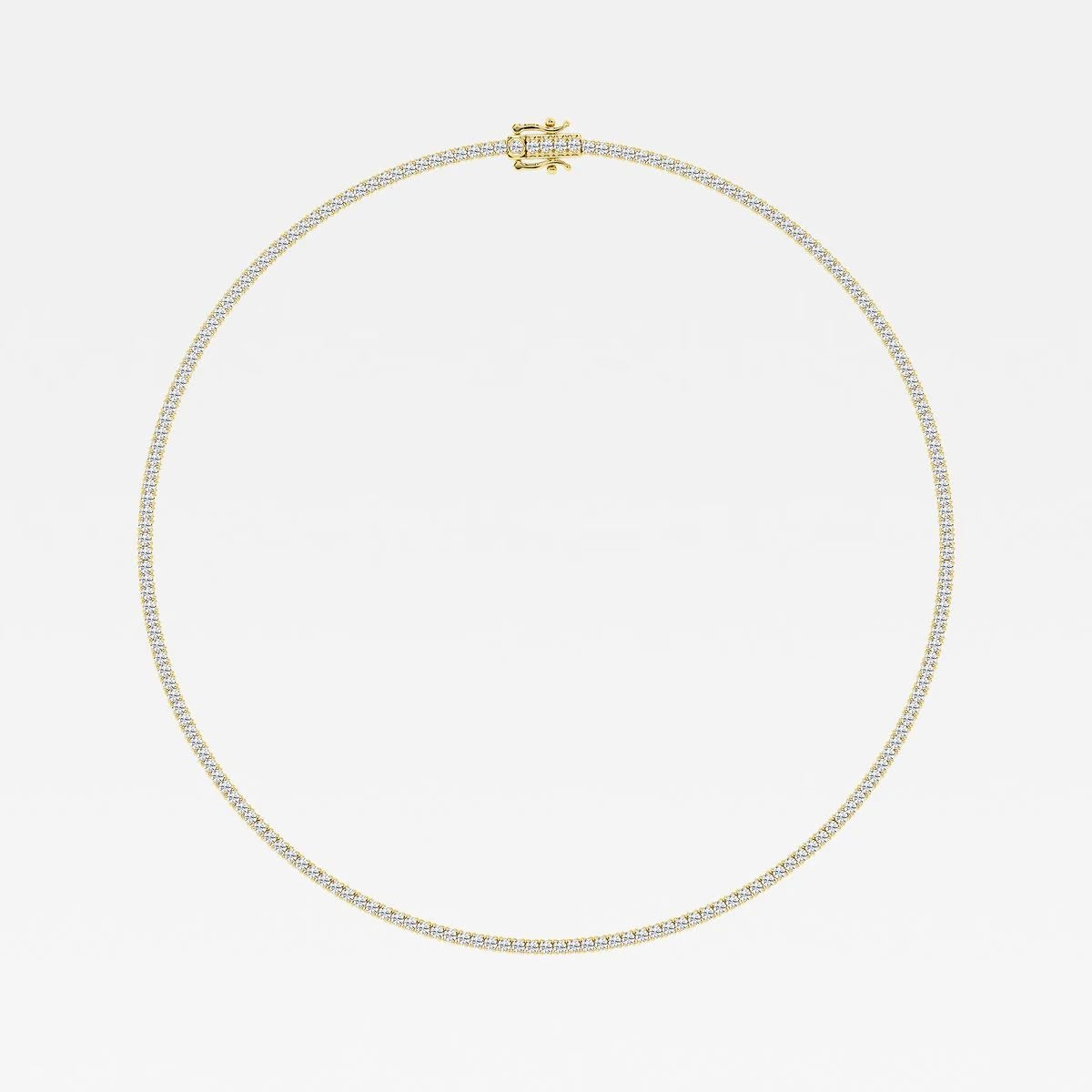 10.50 Ct Round Lab Grown Diamond Four Prong Tennis Necklace