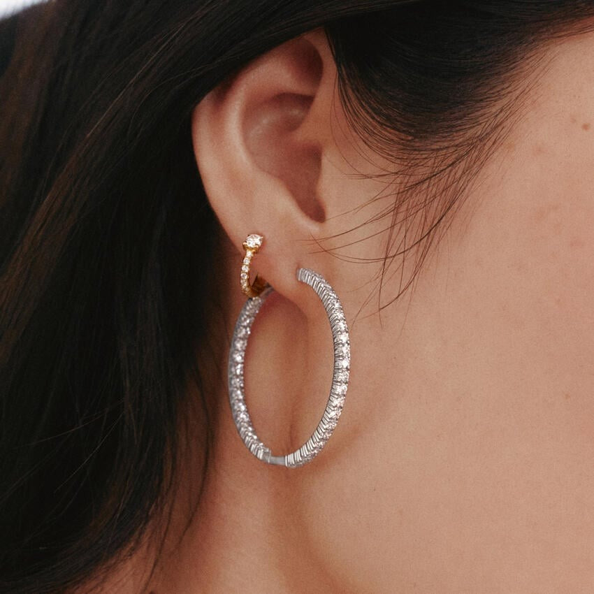 0.30 Ct Taylor Lab Diamond Huggie Hoop Earrings