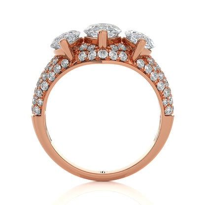 4.39 Ct Fashion Cocktail Ring & Wedding Rings