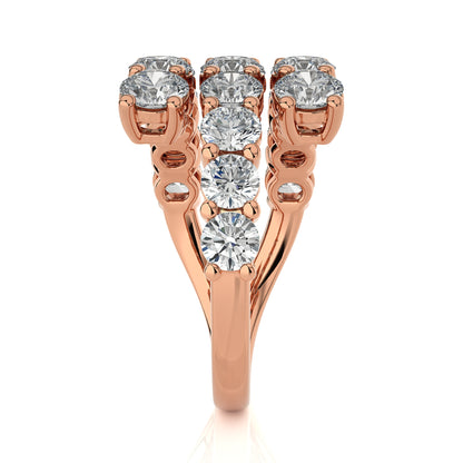 4.22 Ct Round Shape Fashion Engagement & Wedding Rings