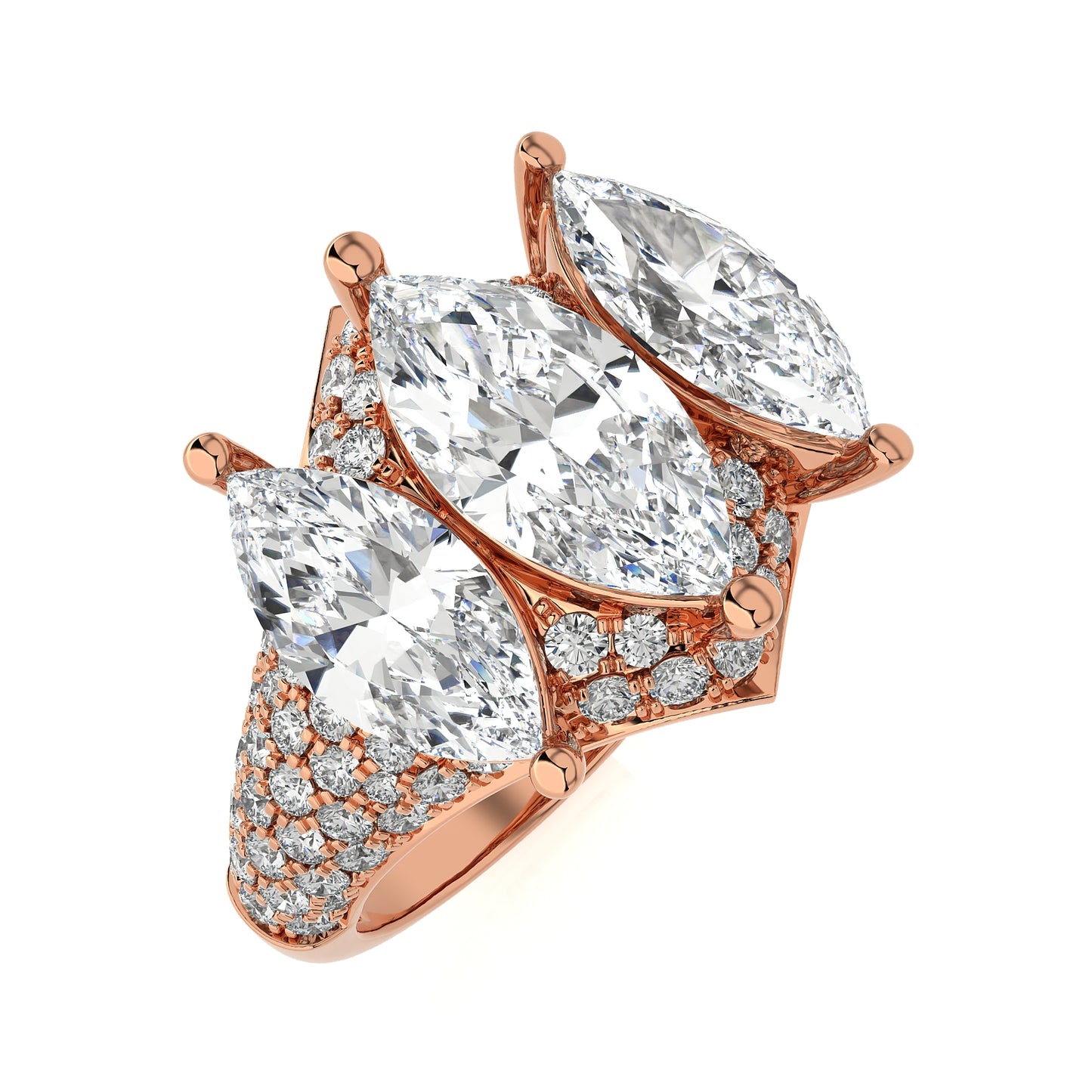 4.39 Ct Fashion Cocktail Ring & Wedding Rings