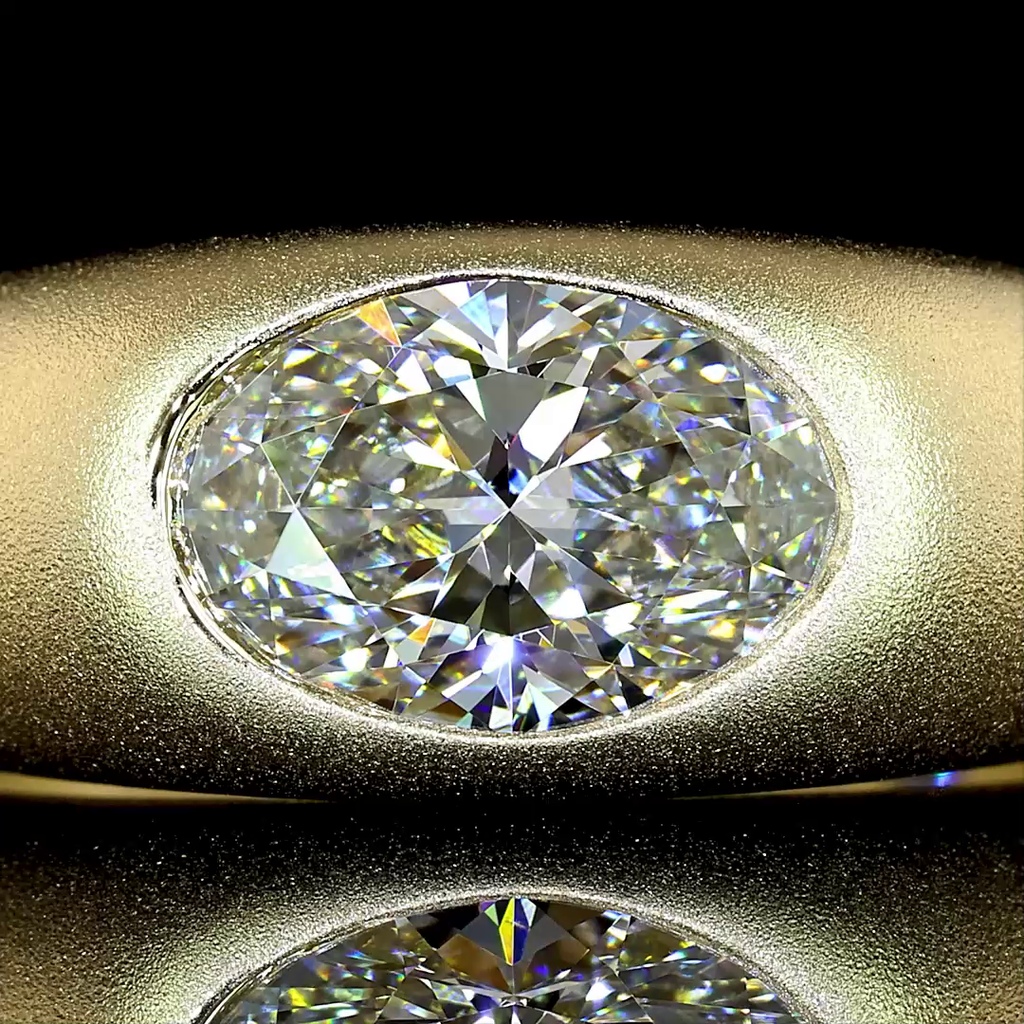 1.20 Cts 14K YELLOW GOLD Oval Shape Solitaire Ring